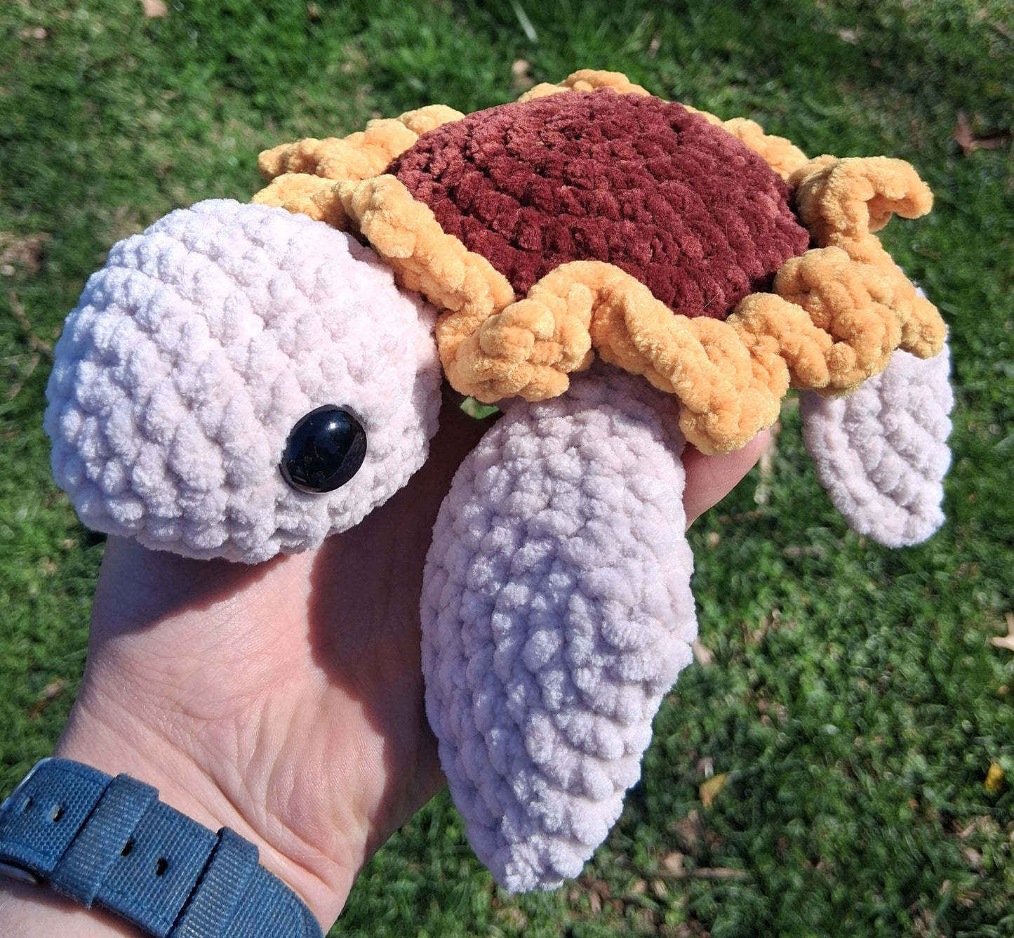 Sunflower Sea Turtle Crochet Pattern