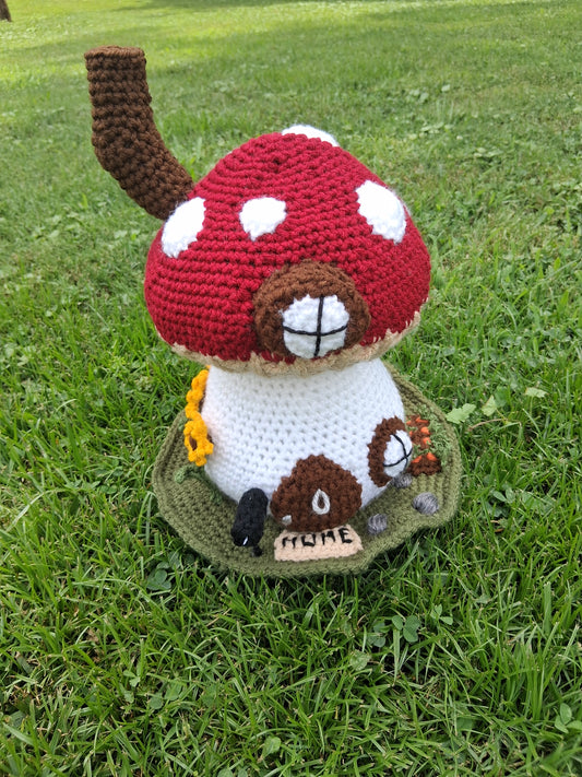Mushroom House Crochet Pattern