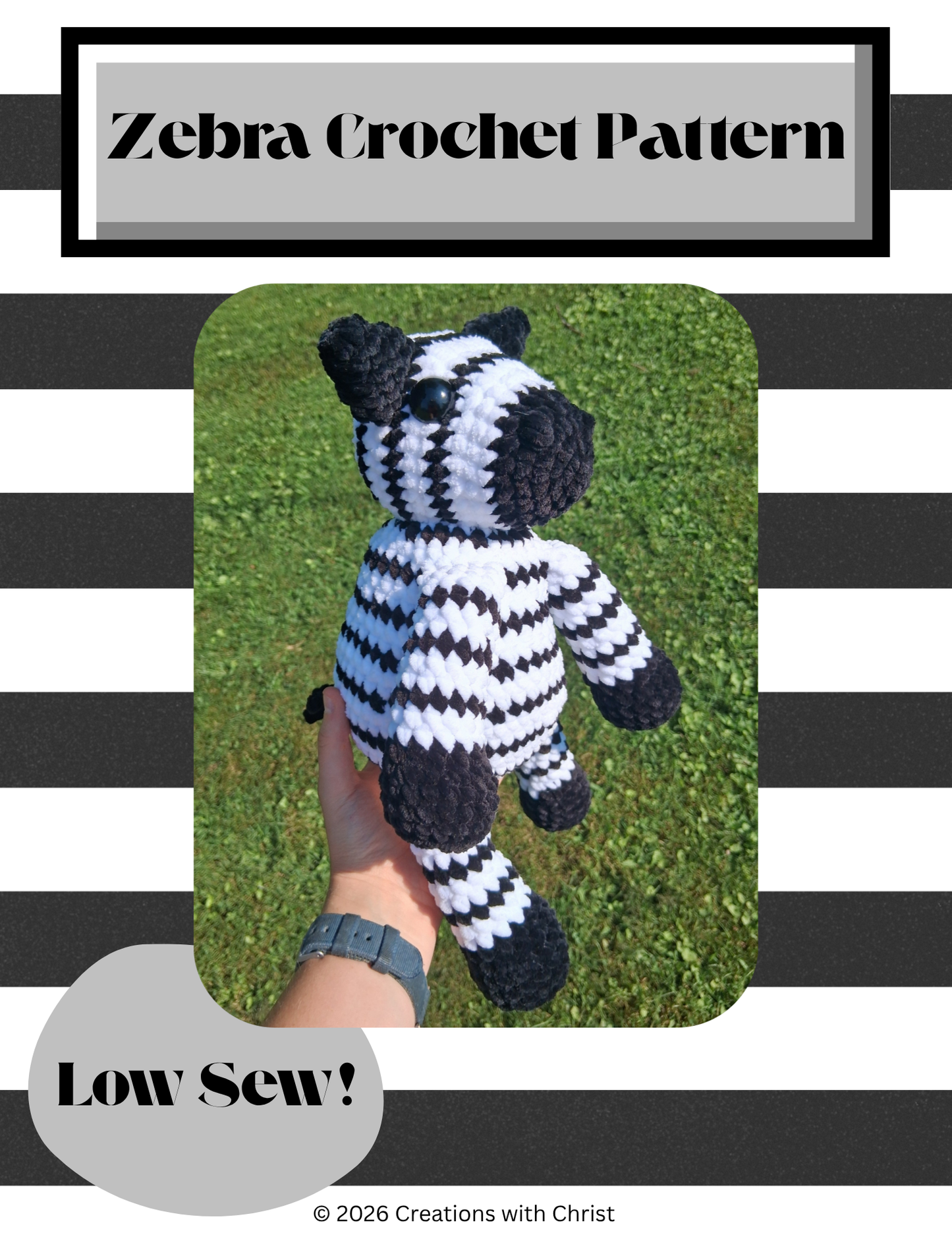 Zebra Crochet Pattern